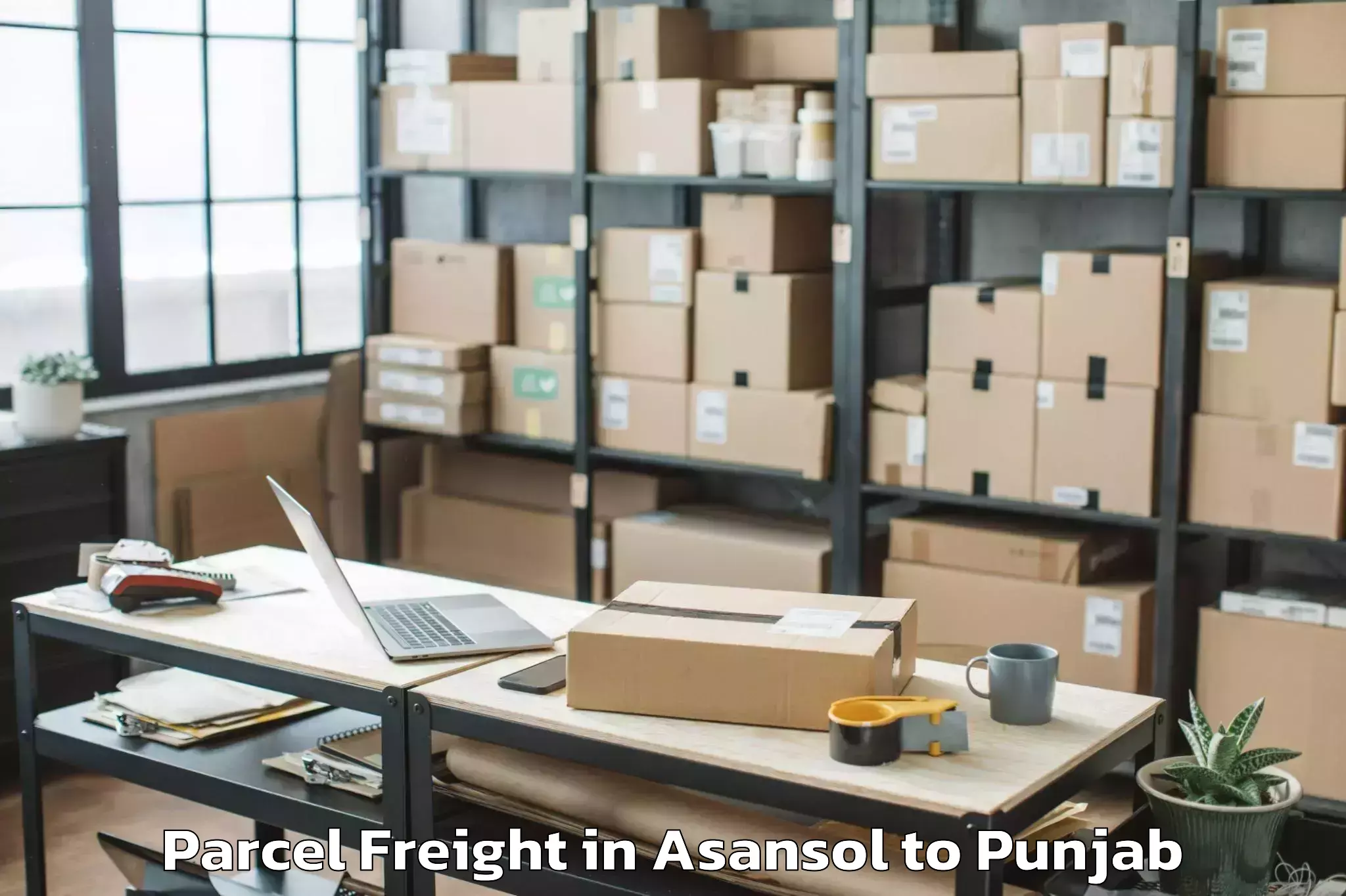 Comprehensive Asansol to Pathankot Parcel Freight